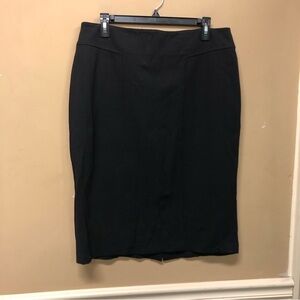 Anne Klein Black Pencil Skirt Size L NWT